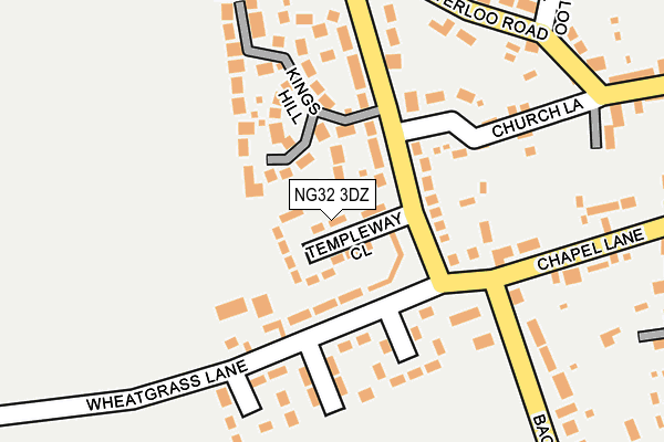 NG32 3DZ map - OS OpenMap – Local (Ordnance Survey)