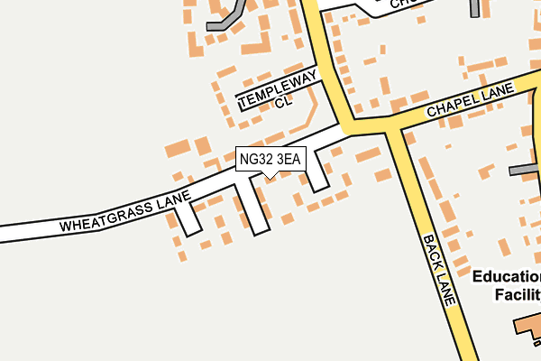 NG32 3EA map - OS OpenMap – Local (Ordnance Survey)