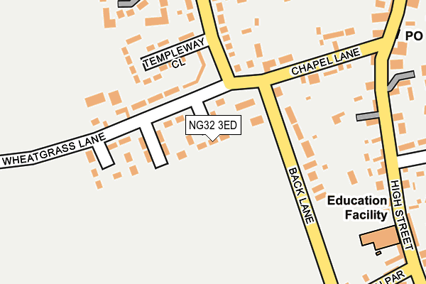 NG32 3ED map - OS OpenMap – Local (Ordnance Survey)