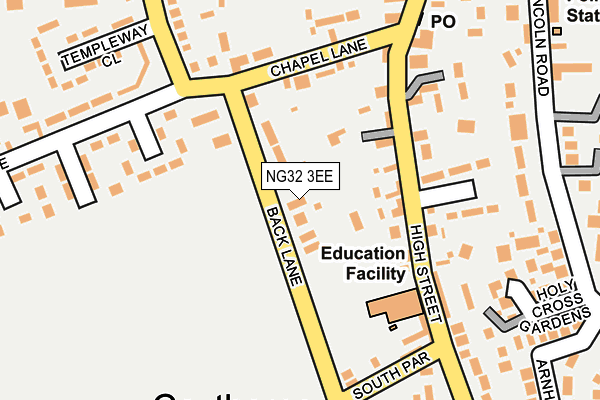 NG32 3EE map - OS OpenMap – Local (Ordnance Survey)