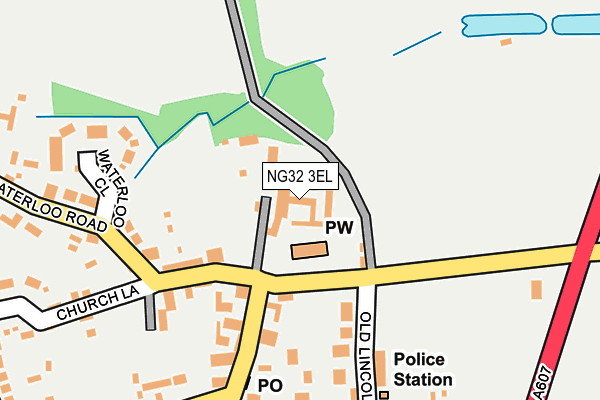 NG32 3EL map - OS OpenMap – Local (Ordnance Survey)