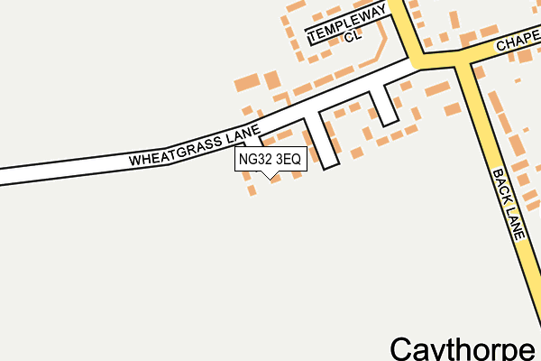 NG32 3EQ map - OS OpenMap – Local (Ordnance Survey)