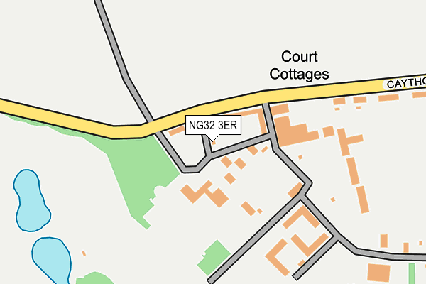 NG32 3ER map - OS OpenMap – Local (Ordnance Survey)