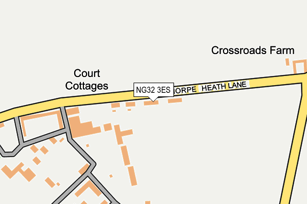 NG32 3ES map - OS OpenMap – Local (Ordnance Survey)