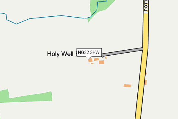 NG32 3HW map - OS OpenMap – Local (Ordnance Survey)