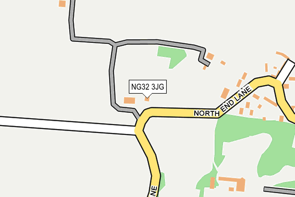 NG32 3JG map - OS OpenMap – Local (Ordnance Survey)