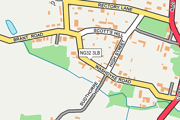 NG32 3LB map - OS OpenMap – Local (Ordnance Survey)
