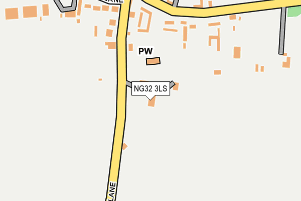 NG32 3LS map - OS OpenMap – Local (Ordnance Survey)