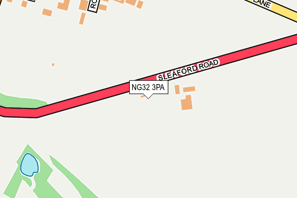 NG32 3PA map - OS OpenMap – Local (Ordnance Survey)