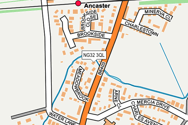 NG32 3QL map - OS OpenMap – Local (Ordnance Survey)