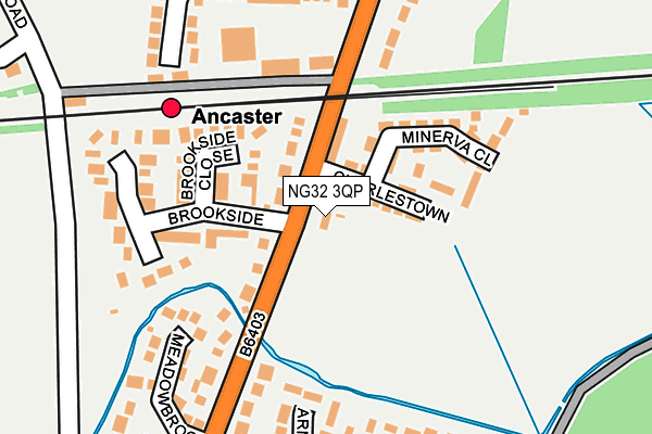 NG32 3QP map - OS OpenMap – Local (Ordnance Survey)