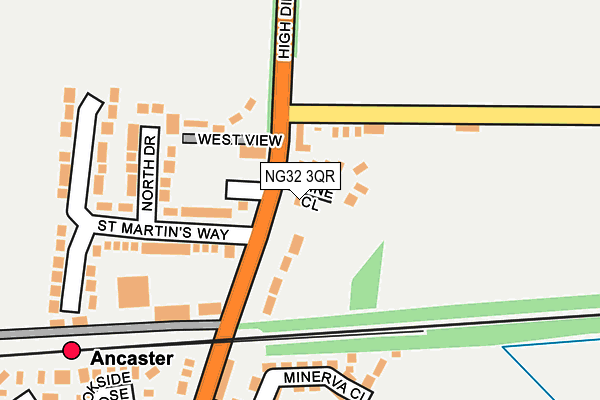 NG32 3QR map - OS OpenMap – Local (Ordnance Survey)