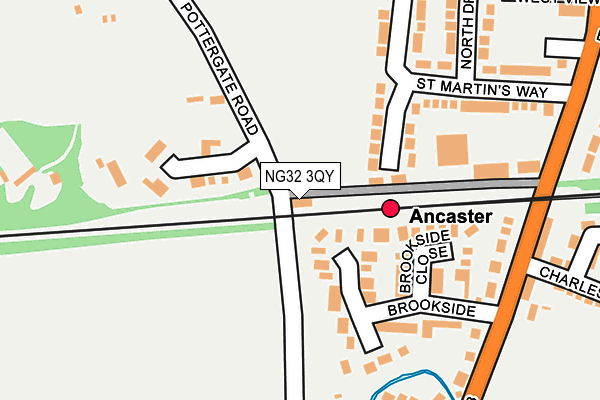 NG32 3QY map - OS OpenMap – Local (Ordnance Survey)