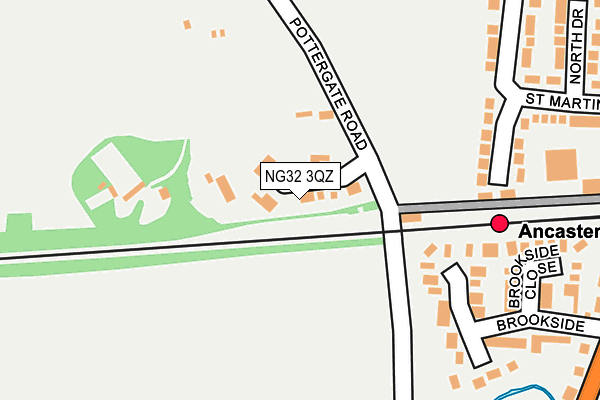 NG32 3QZ map - OS OpenMap – Local (Ordnance Survey)