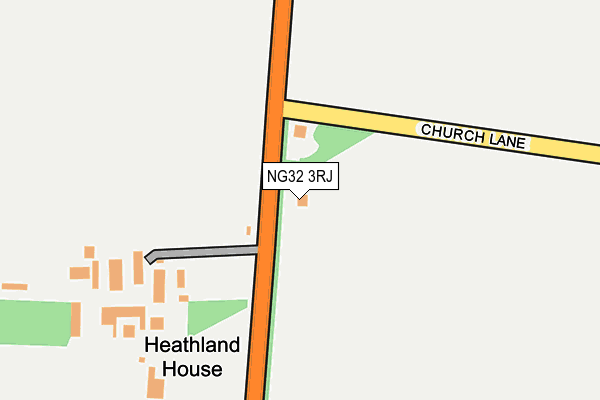 NG32 3RJ map - OS OpenMap – Local (Ordnance Survey)