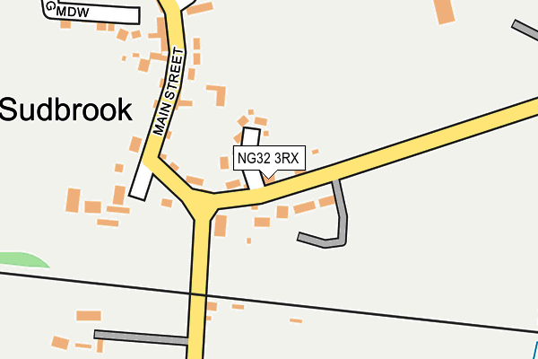 NG32 3RX map - OS OpenMap – Local (Ordnance Survey)