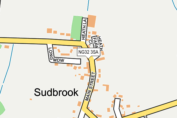 NG32 3SA map - OS OpenMap – Local (Ordnance Survey)