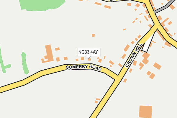 NG33 4AY map - OS OpenMap – Local (Ordnance Survey)