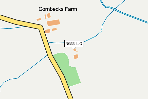 NG33 4JQ map - OS OpenMap – Local (Ordnance Survey)