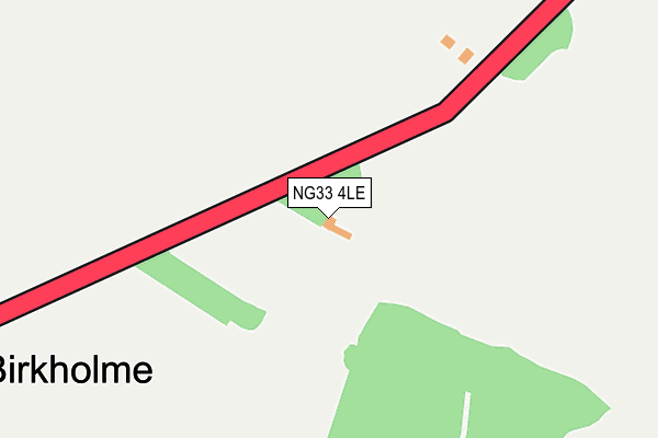 NG33 4LE map - OS OpenMap – Local (Ordnance Survey)