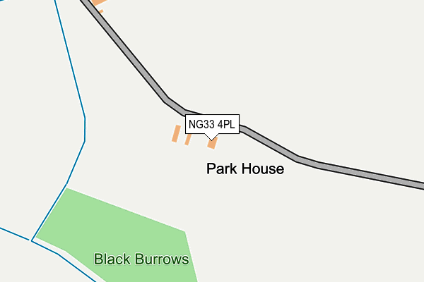 NG33 4PL map - OS OpenMap – Local (Ordnance Survey)
