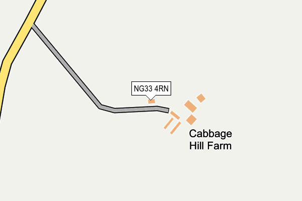 NG33 4RN map - OS OpenMap – Local (Ordnance Survey)