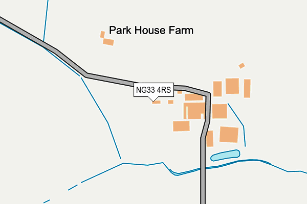 NG33 4RS map - OS OpenMap – Local (Ordnance Survey)