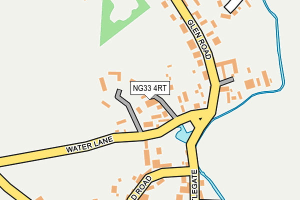 NG33 4RT map - OS OpenMap – Local (Ordnance Survey)