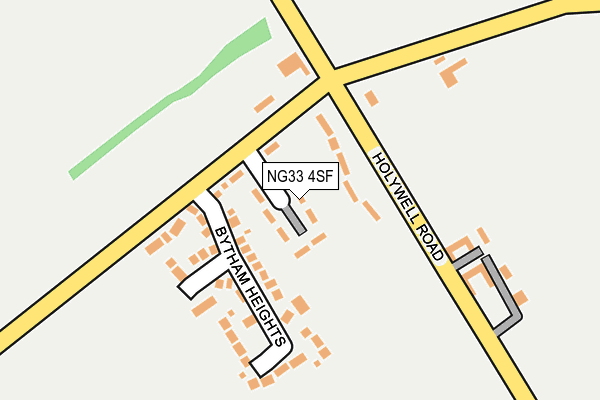 NG33 4SF map - OS OpenMap – Local (Ordnance Survey)