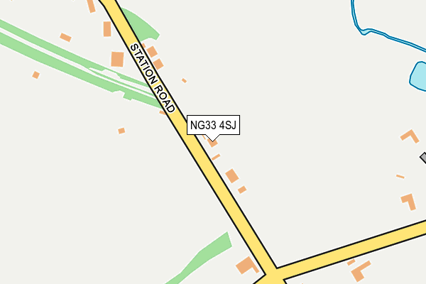 NG33 4SJ map - OS OpenMap – Local (Ordnance Survey)