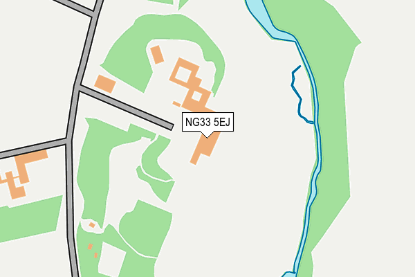 NG33 5EJ map - OS OpenMap – Local (Ordnance Survey)