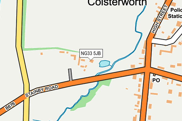 Map of THE BURNISHED HORSE LTD at local scale