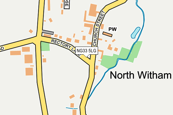 NG33 5LG map - OS OpenMap – Local (Ordnance Survey)