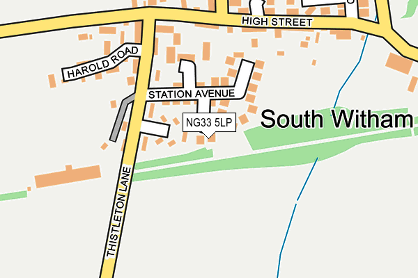 NG33 5LP map - OS OpenMap – Local (Ordnance Survey)