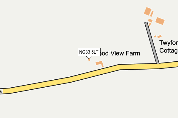 NG33 5LT map - OS OpenMap – Local (Ordnance Survey)