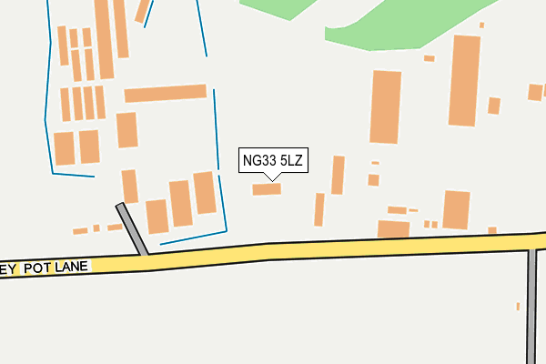 NG33 5LZ map - OS OpenMap – Local (Ordnance Survey)