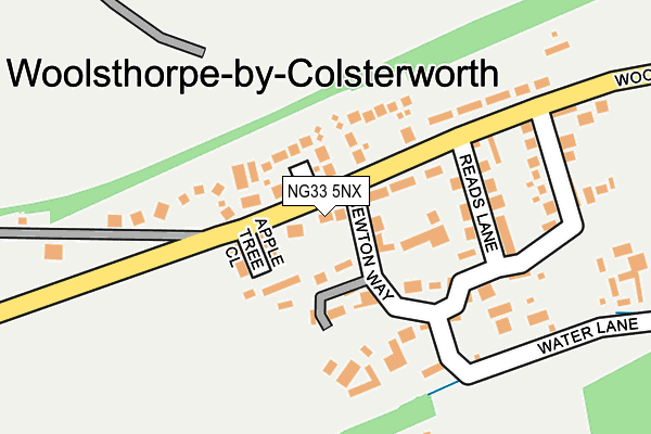 NG33 5NX map - OS OpenMap – Local (Ordnance Survey)