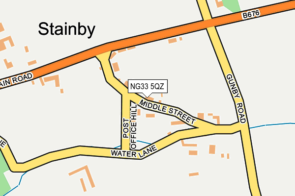 NG33 5QZ map - OS OpenMap – Local (Ordnance Survey)