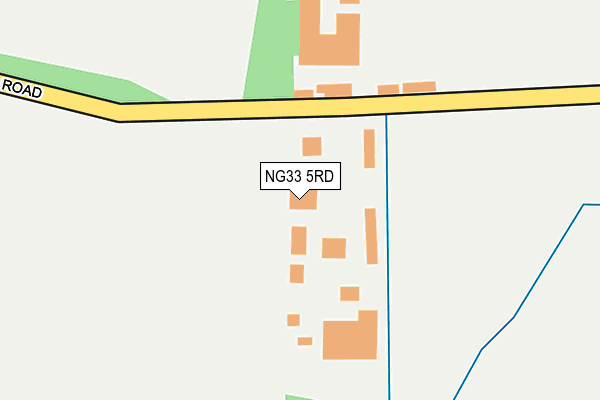 NG33 5RD map - OS OpenMap – Local (Ordnance Survey)