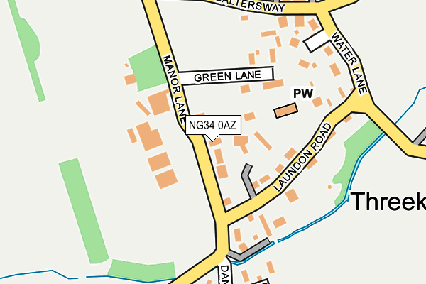 NG34 0AZ map - OS OpenMap – Local (Ordnance Survey)