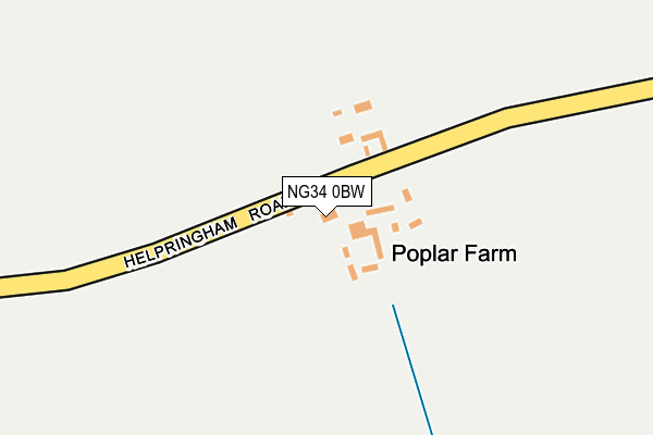NG34 0BW map - OS OpenMap – Local (Ordnance Survey)