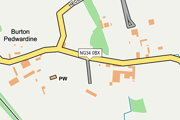 NG34 0BX map - OS OpenMap – Local (Ordnance Survey)