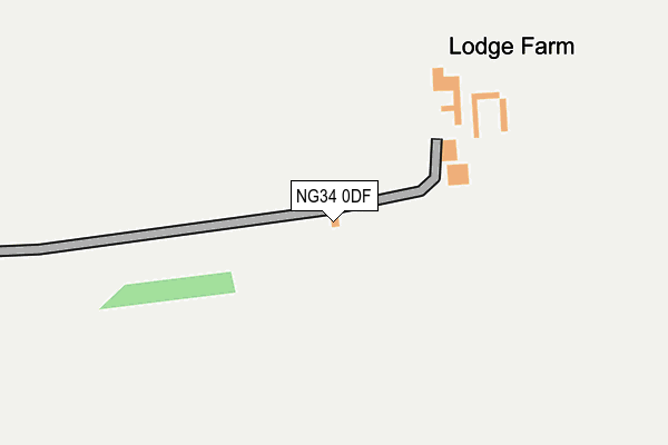 NG34 0DF map - OS OpenMap – Local (Ordnance Survey)