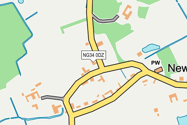 NG34 0DZ map - OS OpenMap – Local (Ordnance Survey)