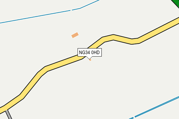 NG34 0HD map - OS OpenMap – Local (Ordnance Survey)