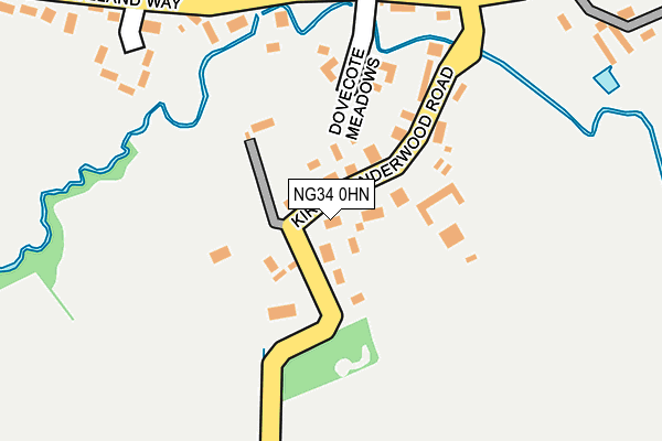NG34 0HN map - OS OpenMap – Local (Ordnance Survey)