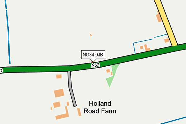 NG34 0JB map - OS OpenMap – Local (Ordnance Survey)