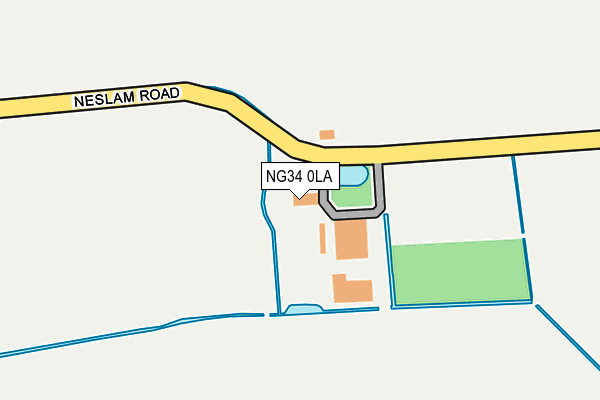 NG34 0LA map - OS OpenMap – Local (Ordnance Survey)