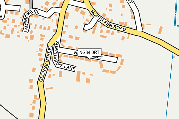 NG34 0RT map - OS OpenMap – Local (Ordnance Survey)