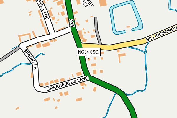 NG34 0SQ map - OS OpenMap – Local (Ordnance Survey)